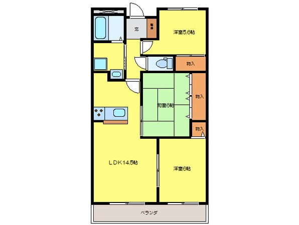 グランディス伊賀上野の物件間取画像